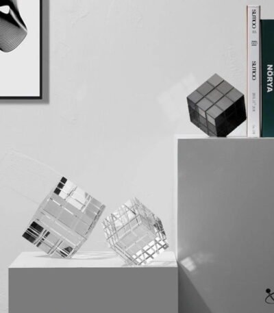 Cube Décoratif en Cristal Déco Science