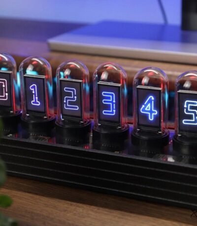 Horloge Nixie Numérique RGB Déco Science