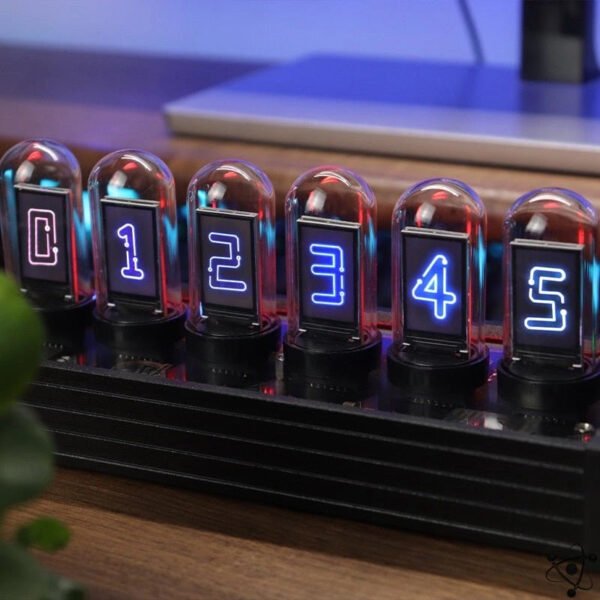 Horloge Nixie Numérique RGB Déco Science