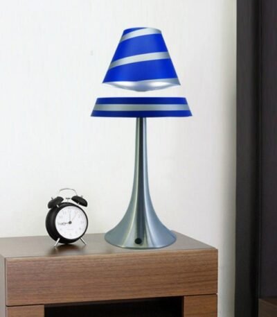 Lampe en Lévitation Spirale Bleu Déco Science