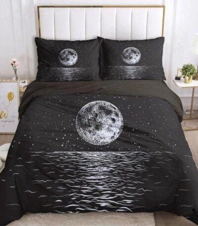 Housse de Couette Reflet de Lune Déco Science