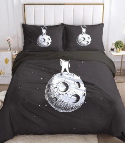 Housse de Couette Astronaute sur Lune Déco Science