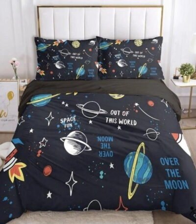 Housse de Couette Espace Stellaire Déco Science
