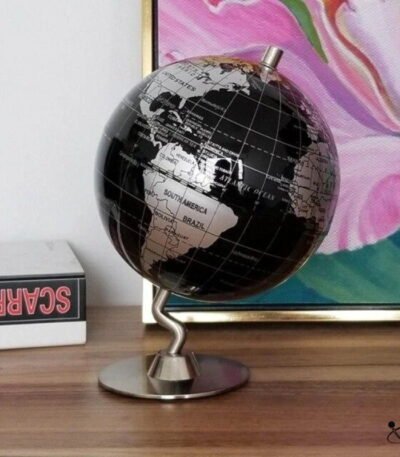 Globe Terrestre Socle en Z Déco Science