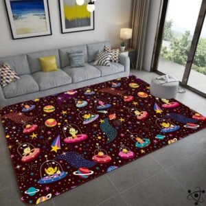 Tapis Soucoupe Volante Déco Science