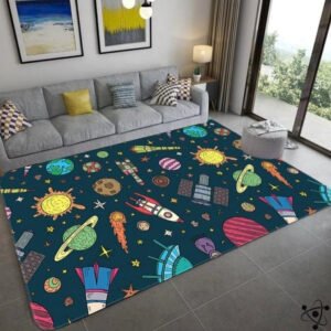 Tapis Voyage Spatial Déco Science