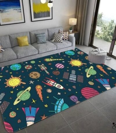 Tapis Voyage Spatial Déco Science
