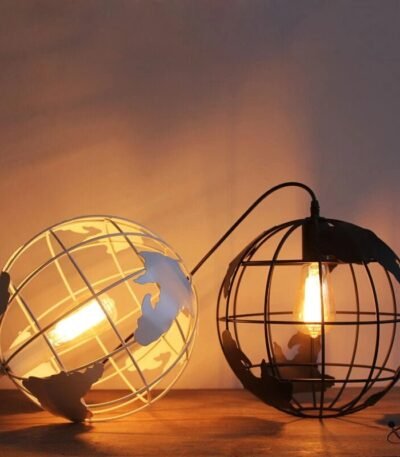 Lustre Globe Industriel Déco Science