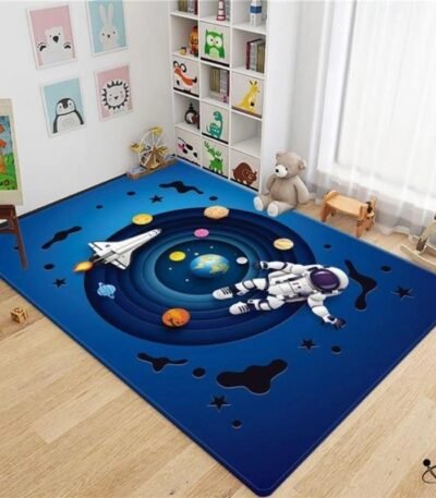 Tapis 3D Système Solaire Déco Science