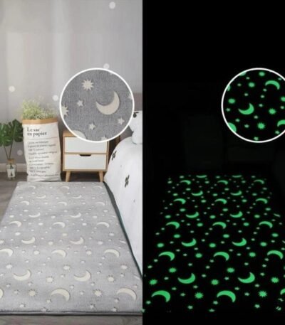 Tapis Phosphorescent Lune Déco Science