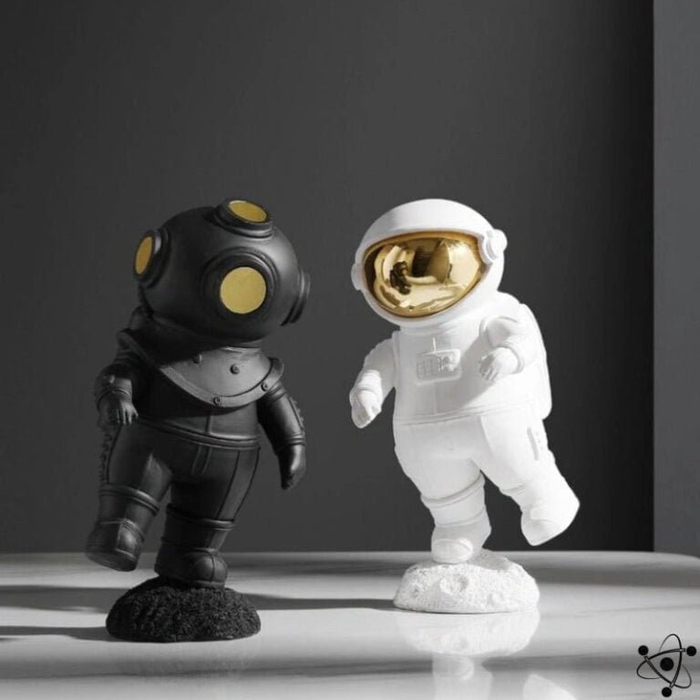 Figurine Scaphandrier & Astronaute Déco Science