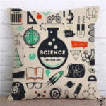 Housse de Coussin Scientifique Déco Science