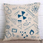 Housse de Coussin Scientifique Déco Science