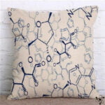 Housse de Coussin Scientifique Déco Science