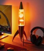 Lampe à Lave Fusée Gold – Image 2