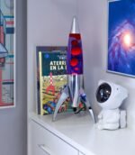 Lampe à Lave Fusée Rouge & Violette – Image 2