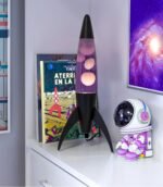 Lampe à Lave Fusée Violette