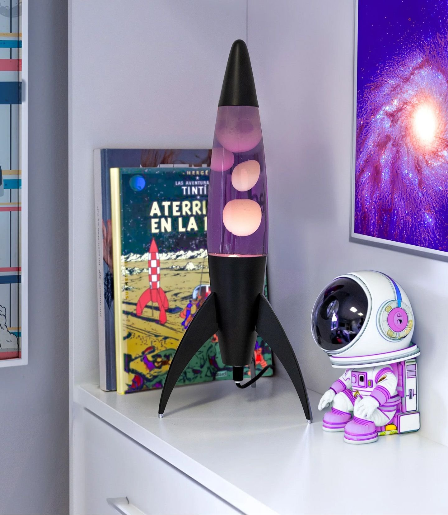 lampe-a-lave-fusee-violette (1) Lampe à Lave Fusée Violette – Image 1