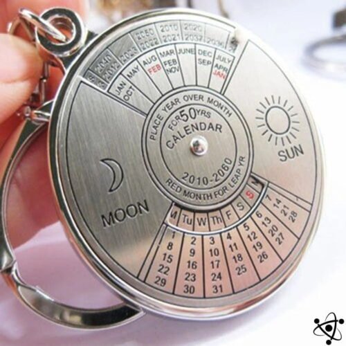 Porte-Clés Calendrier Perpétuel Déco Science