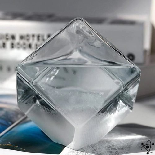 Baromètre à Cristaux Cube Déco Science